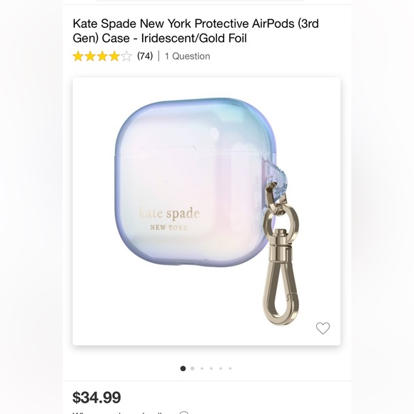 Kate Spade Apple AirPods Case✨3rd Generation - Picture 13 of 14